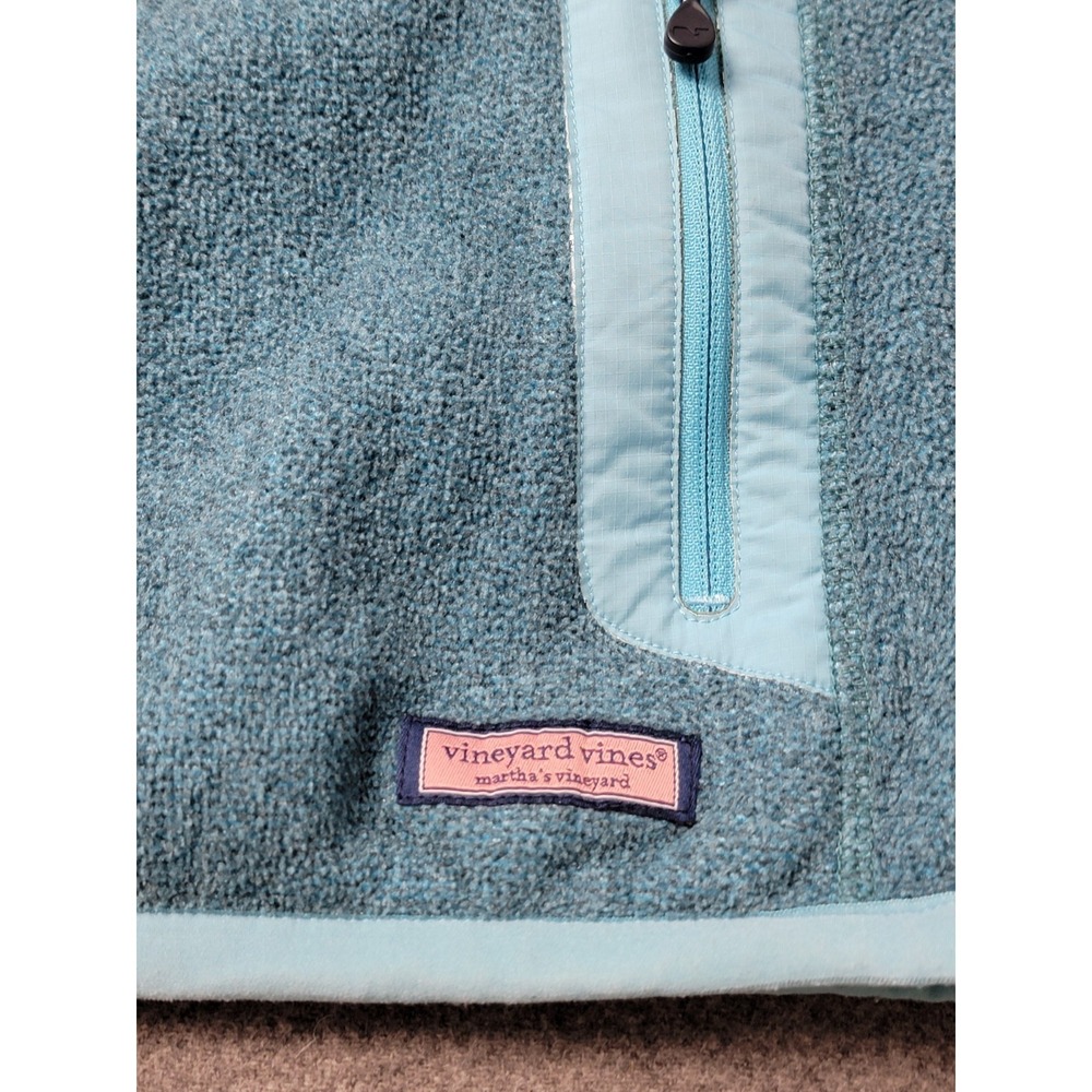 Vineyard Vines Women's Fleece Hoodie Jacket Full Zip Blue Size S - Picture 8 of 11